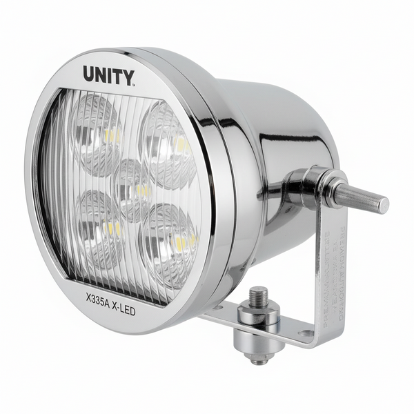 Unity X335A X-LED 6 inch Spotlight Chrome S14